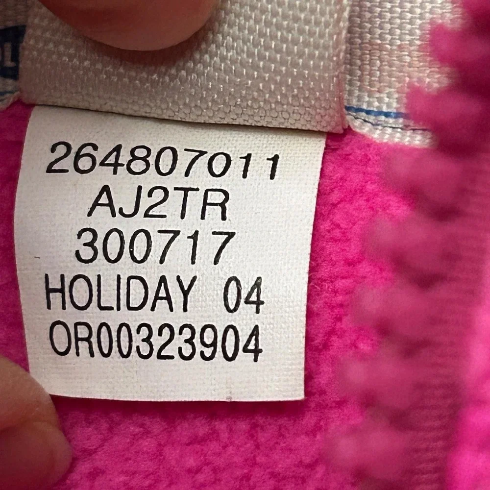 Old Navy Girls XXL Puffer Vest Hot Pink Y2K Barbiecore Fleece Lined Vintage